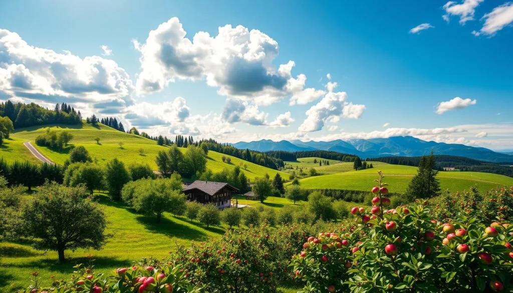 swiss apple orchard