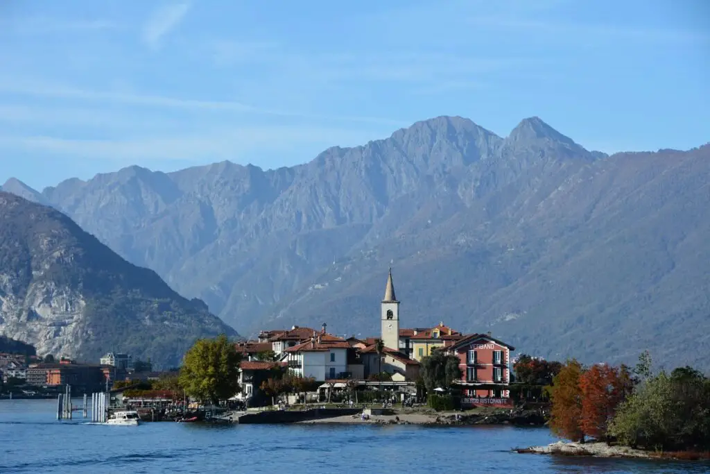 Scenic view of Lake Maggiore